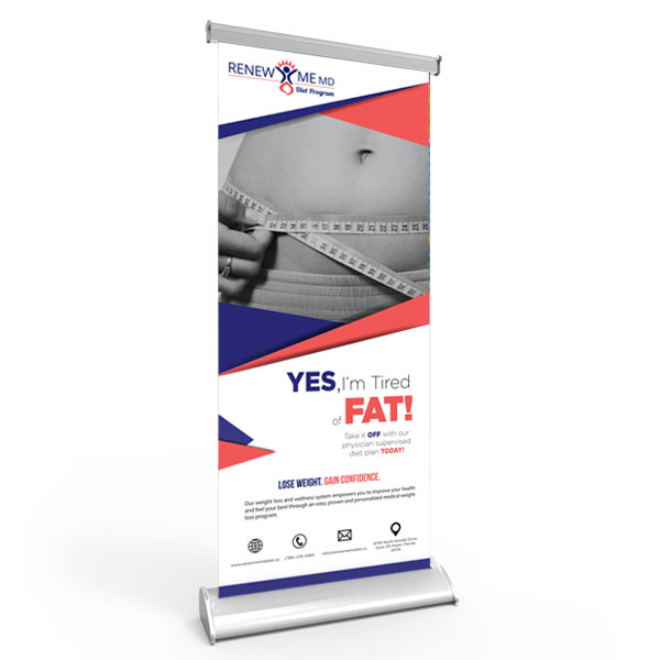 Fixed Banner YF-1 Aluminum Retractable Banner Stand for Conference & Trade Show 